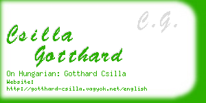 csilla gotthard business card